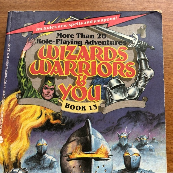 Wizards Warriors & You Book 13 Cavern Of The Phantoms RPG R L Stine Spine Crease - Picture 13 of 14